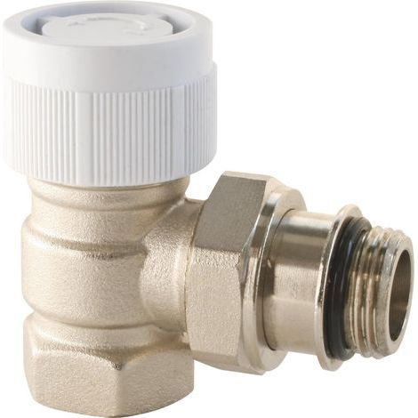 Thermostatic angle body, Nickel-plated brass, 15/21 connection, Compatible with M30x1.5 head, Radiator (1/5)