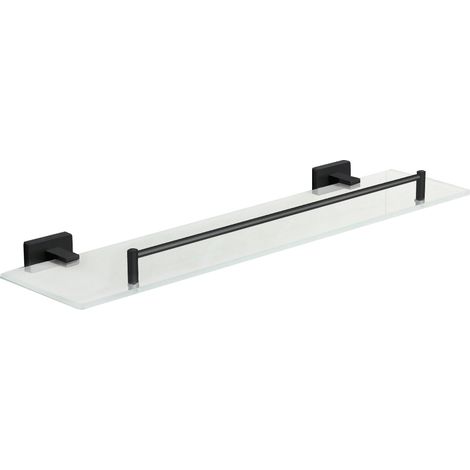 Mexen Arno étagère murale en verre, Noir - 7020737-70 (1/2)