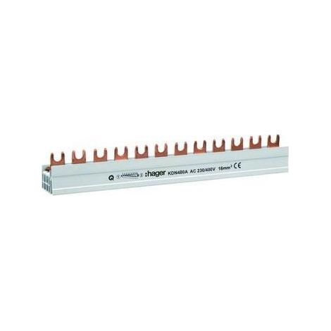 4P 80A 16mm2 Gabelstromschiene (12 Module) KDN480A (1/5)