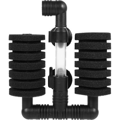 Filtre à Éponge Double Tête pour Aquarium - Nettoyage Efficace et Silencieux - Convient aux Petits et Grands Aquariums -AUTRES