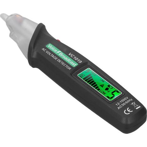 Stylo détecteur de tension sans contact, testeur de câbles d'alimentation électrique CA, haute précision, alarme sonore et lumineuse (1/5)