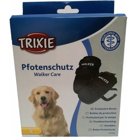 Trixie Pfotenschutz Walker Care schwarz L / 2 Stück