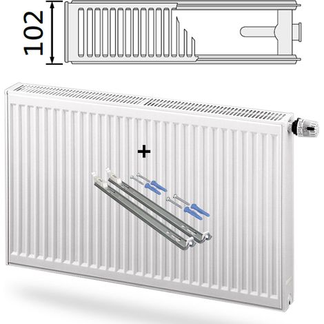 Purmo Compact Ventilheizkörper Typ 20 600x1000mm Ventilposition rechts F07200601001130 (1/5)