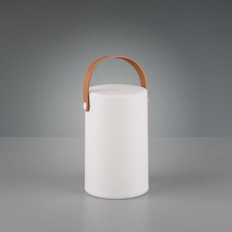 Luminaires de jardin, Lampe de table de jardin moderne plastique Aruba Blanc en Plastique, TRIO