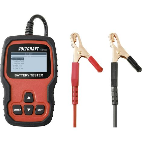 VOLTCRAFT VC-BT100 Tester batteria per auto 12 V, 24 V 79 mm x 28 mm x 128 mm (1/5)