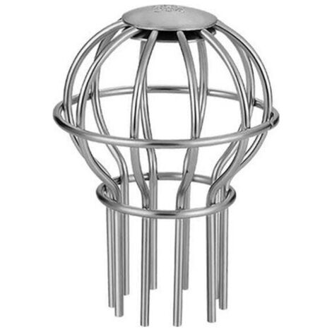 Grille de protection et nettoyage pour descente de gouttière, modèle siphon de sol antiblocage (1/4)