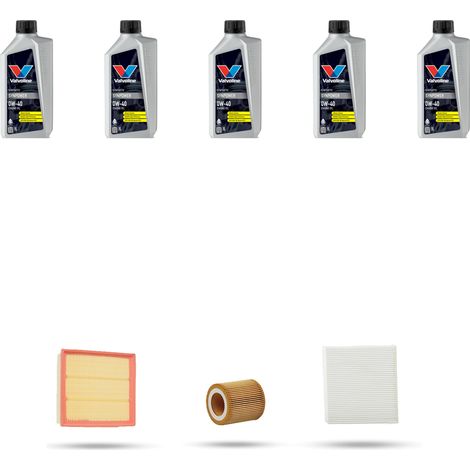 Kit tagliando 3 FILTRI e 5L OLIO compatibile con Bmw serie 1 (F20,F21) 125i 160kw dal 2012 (1/4)
