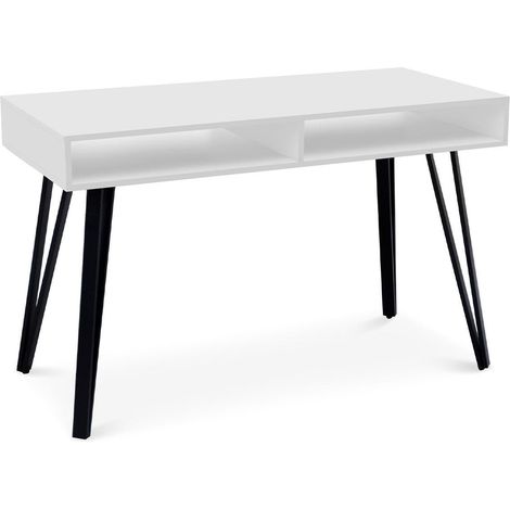 Bureau Design 2 Niches "French" 120cm Blanc