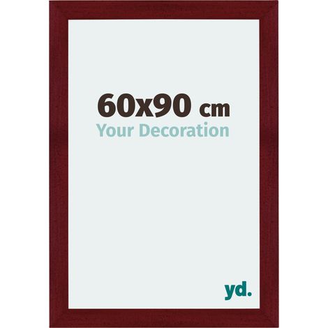 Cadre Puzzle 60x90 cm - cm - Vin Rouge Patiné - MDF - Mura. (1/5)