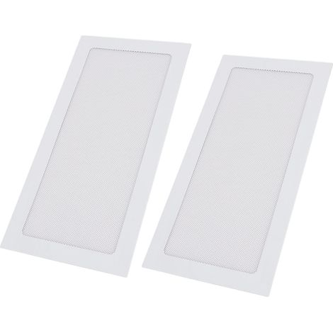ZASCHMOY Magnetischer Staubfilter für Computerlüfter, 2er-Set mit feinmaschigem PVC-Rahmen, Weiß, 120 x 240 mm – Einfache Montage und Demontage zum Schutz