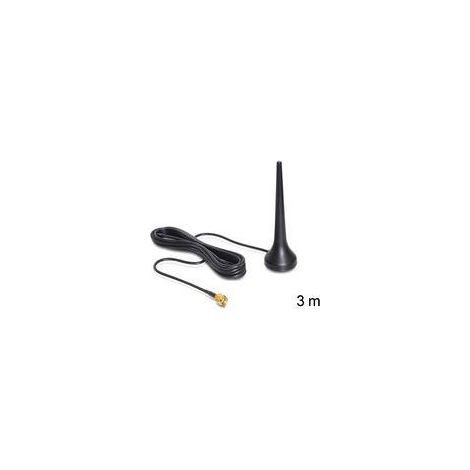 DELOCK GSM-Antenne SMA 2,0dBi Standfuß 3.00m Quadband (88690) (1/2)