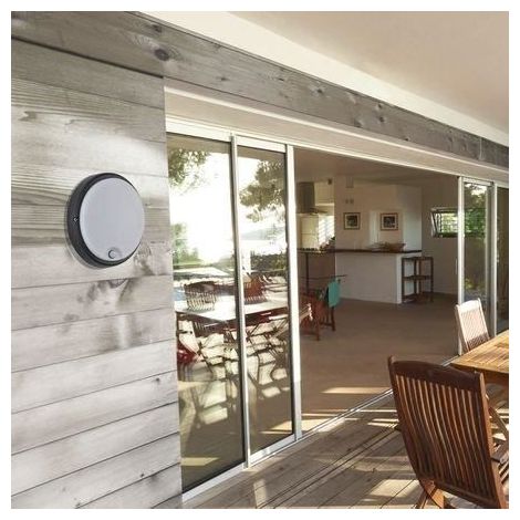 APLIQUE LED PLAFON NEGRO CON SENSOR (1/3)