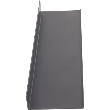 Étagère de salle de bain rectangulaire grise perforée, étagère miroir, étagère de rangement de salle de bain en aluminium gris polaire, 40 cm (1/5)