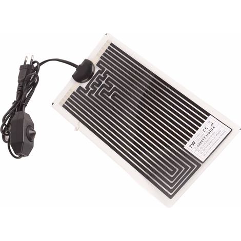 Heizmatte für Reptilien, gleichmäßige Temperaturverteilung, wasserdicht, für Haustiere, 220 V, 7 W, EU-Stecker (1/5)