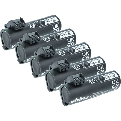 vhbw 5x batería reemplaza Ingenico F12432566, F26402376 para escáner códigos de barra, TPV (3000 mAh, 3,7 V, Li-Ion)
