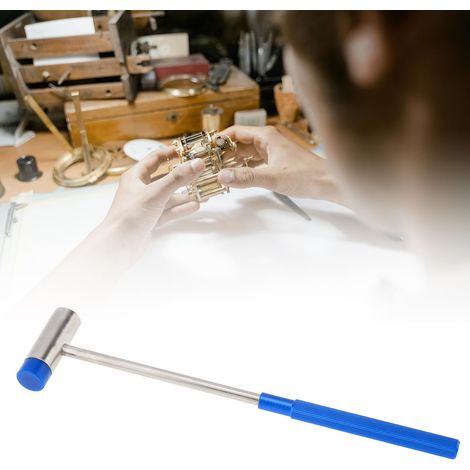 Double tête petit marteau mini marteau en métal tête ronde montre réparation blocs de construction bricolage outil de réparation pour l'artisanat, la montre, le réglage, le travail du bois (1/5)