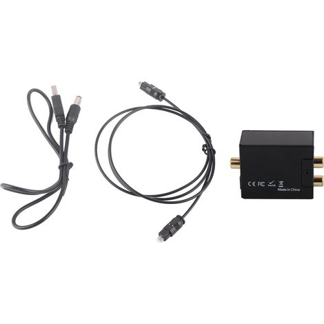 Convertisseur numérique analogique audio, coaxial et optique vers analogique pour téléviseur PC (1/5)