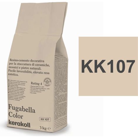 Kerakoll FUGABELLA COLOR KK107 resina stucco piastrelle mosaici marmi 3 KG