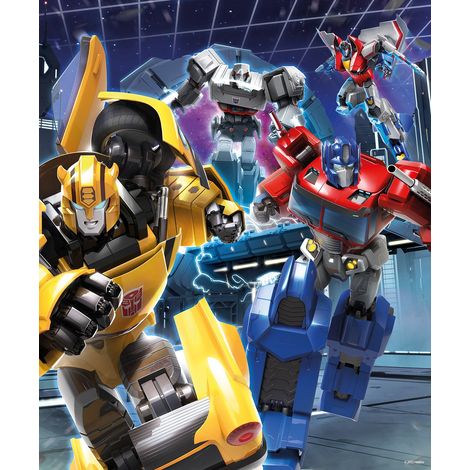 papier peint panoramique Transformers jaune, rouge et bleu - Sanders & Sanders (1/3)