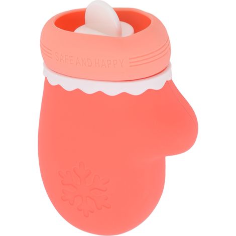 Bouteille d'eau chaude en silicone rose, sac portable mignon réchauffable au micro-ondes, idéal pour étudiants (1/5)