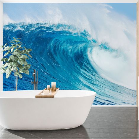 Papier peint panoramique - Vagues - 130 cm x 89 cm (1/4)