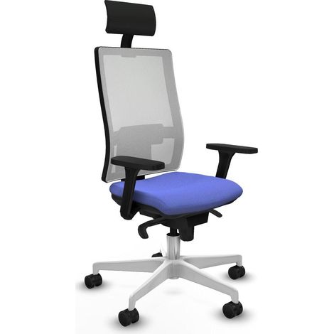 Piqueras y Crespo 3D026N1 Chaise bureau bleu clair ergonomique (1/3)
