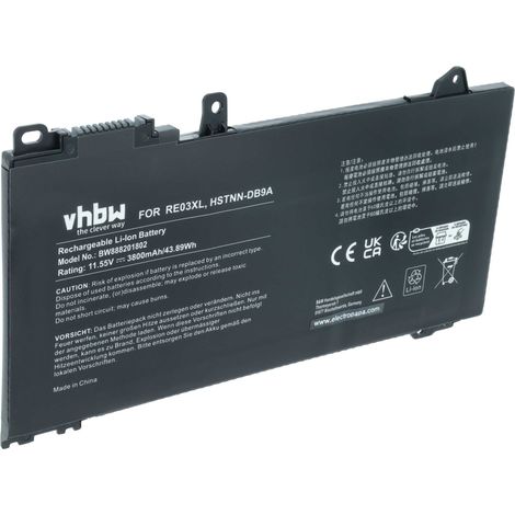 vhbw Akku kompatibel mit HP ProBook 455R G6-7DD80EA, 455R G6, 455R G6-7DD56ES, 450 G6(5TJ99EA), 450 G7 Notebook (3800 mAh, 11,55 V, Li-Polymer) (1/5)