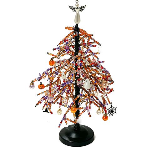 DIY-Weihnachtsbaum-Bastelset mit Perlen: 28 cm Bastelset mit bunten Perlen, Metallrahmen, Deko-Engel und Christbaumschmuck (1/2)