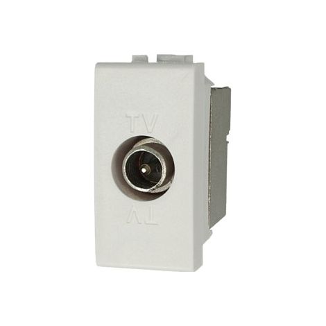 Presa TV Terminale Maschio Bianco Compatibile con Bticino Living SD42002DB (1/3)