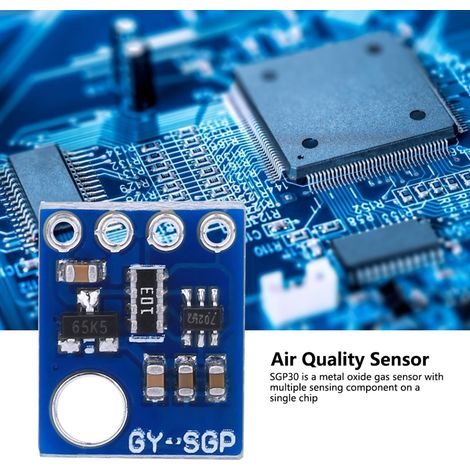Module de capteur de qualité de l'air bleu GY-SGP30, module détecteur de formaldéhyde eCO2 (1/4)