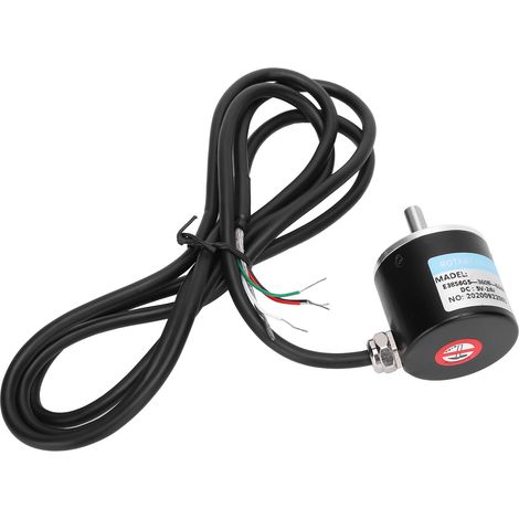 Encodeur AB 2 phases incrémental 5-24V CC à arbre solide, adapté à l'ingénierie de l'automatisation de bureau 360B. (1/5)