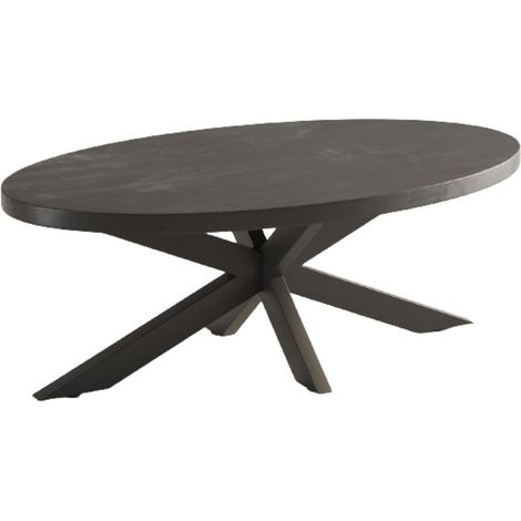 Ovaler Couchtisch Kollektion MADEIRO schwarz. (1/5)