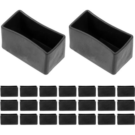 Patins de protection en caoutchouc noir pour pieds chaise, adaptés aux (1/5)