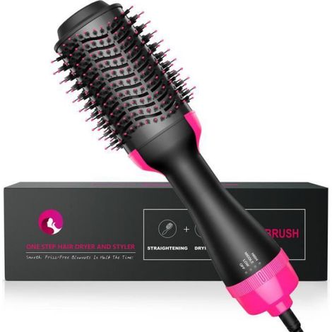 Sèche-cheveux Brosse à air chaud Styler et Bigoudi Lisseur Fer à friser Peigne Rouleau One Step Ion Brush Sèche-cheveux (1/4)