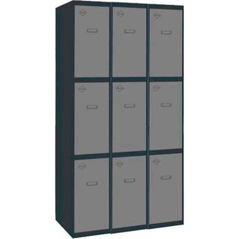 Taquilla 1800x900x500 SIMONLOCKER PROFESIONAL 3 PUERTA 3/9 300 (900)AN/GR marca SIMONRACK