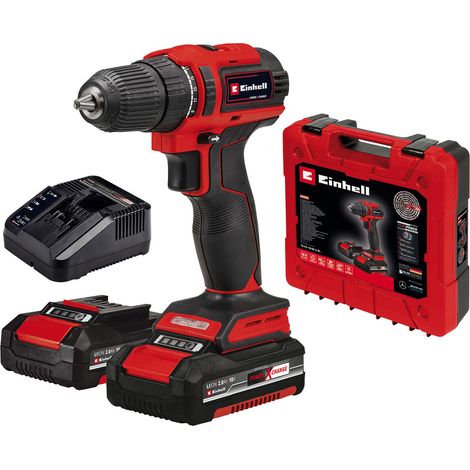 Einhell Perceuse Visseuse sans fil TE-CD 18/40 Li BL (2x2,0 Ah) PXC (Li-Ion, 18 V, Couple 40 Nm, Brushless) Livré avec 2 Batteries 2,0Ah et un Chargeur (1/5)