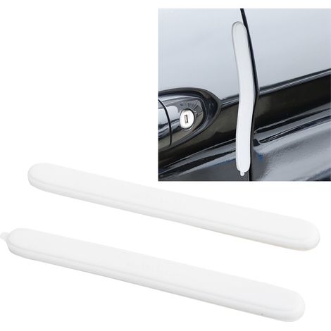Set mit 2 Autotürkantenschutzleisten, Stoßdämpfern, weißem Schutzzubehör (1/5)