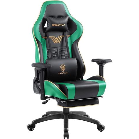 Dowinx Gaming Stuhl - Bürostuhl mit Hoher Belastbarkeit und Fußstütze (1/5)