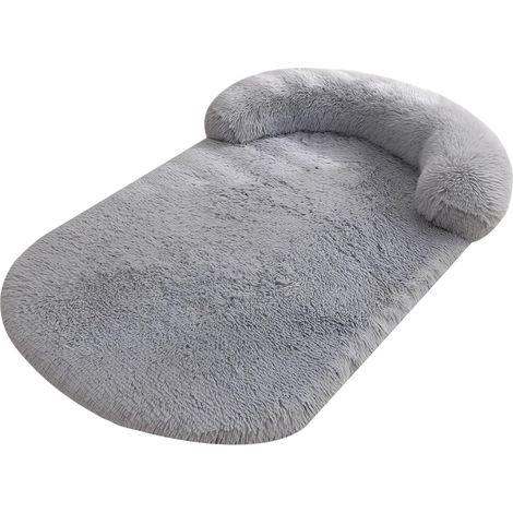 Dog Bed with Pillow, Portable Plush Cat Bed, Dog Cushion, Pet Mat with Non-Slip, Washable Cat Cushion, for Large, Medium, and Small Pets (Grey, XS) (1/5)