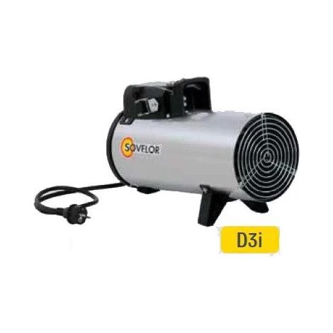 [PRODUIT D'OCCASION] Sovelor - Chauffage air pulsé électrique portable inox 230V1 50 Hz 3 kW - D3I - Bon état