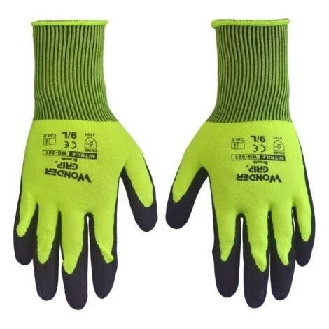 Gants de jardinage pour hommes et femmes, gants de travail polyvalents pour le jardinage, la pêche, les chantiers de construction, les travaux de restauration (1 paire, M) (1/5)