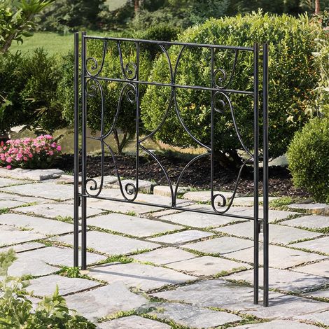 Lot de 2 treillis métalliques pour plantes grimpantes 50 x 180 cm (1/5)