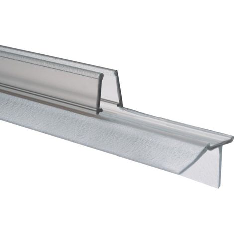 Schulte joint d'étanchéité, translucide, universel, pour bas de porte de douche, 1000 mm recoupable, pour paroi de 8 mm