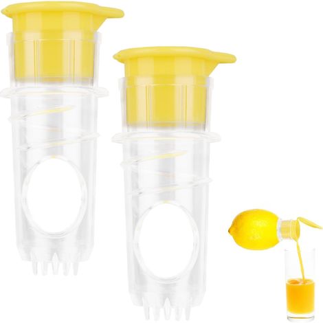 2 Pièces Presse-Citron à Vis, Presse-Citron Manuel avec Filtre Intégré pour Agrumes Frais Oranges Boissons