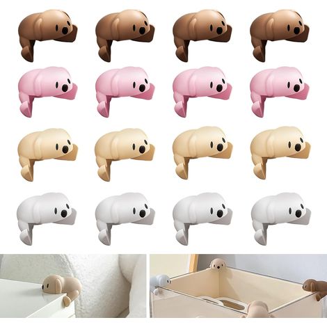 16 protectores de esquinas, silicona suave, adhesivo fuerte, inodoros, para mesas y muebles. (1/5)