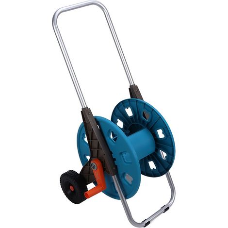 Avvolgitubo G1/2, lunghezza massima 60 m, con telaio in alluminio robusto e leggero, adatto per piccoli giardini. (1/4)