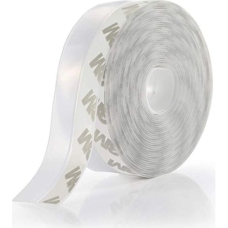 Joint Bas de Porte Autocollant 35 mm x 5 m, Bande d'Étanchéité Imperméable Coupe-Vent, Anti-Poussière et Réductrice de Bruit pour Porte (1/4)