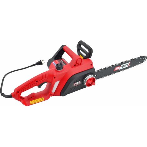 Awtools Motosierra eléctrica ligera negra 2000W