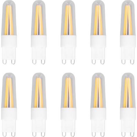 Lot de 10 ampoules G9 3W 500LM, lampe de table et plafonnier à économie d'énergie, 110V, pour maison et bureau (1/5)