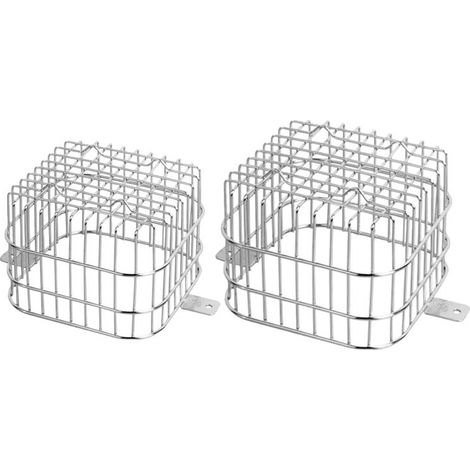 2 Stück Dachrinnenschutzgitter, Ablaufsieb aus Edelstahl 304, quadratisches Schutzgitter (1/5)